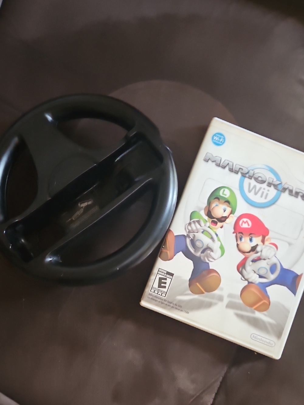 Nintendo Mario Kart Wii with Black Steering Wheel - Used